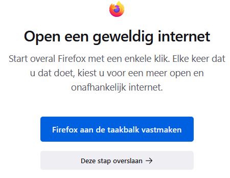 firefox aan taakbalk toevoegen